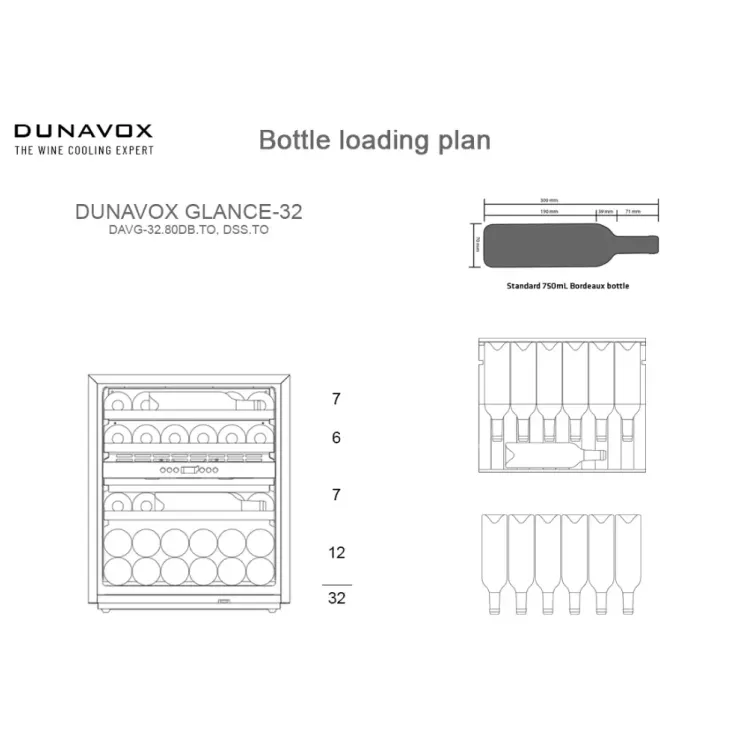 DUNAVOX DAVG-32.80DOP.TO vinska vitrina