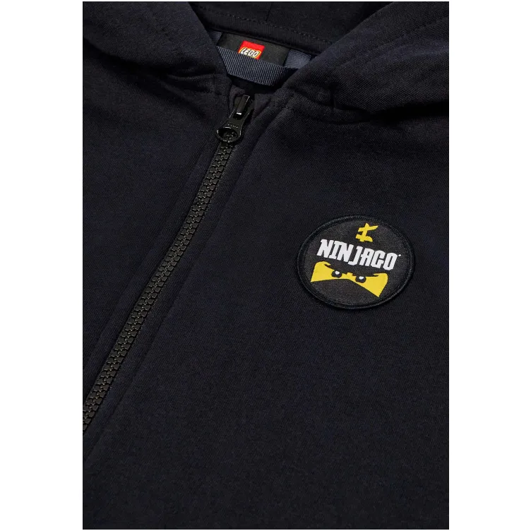 LEGO Ninjago duks sa rajsferšlusom i kapuljačom, crna - 98