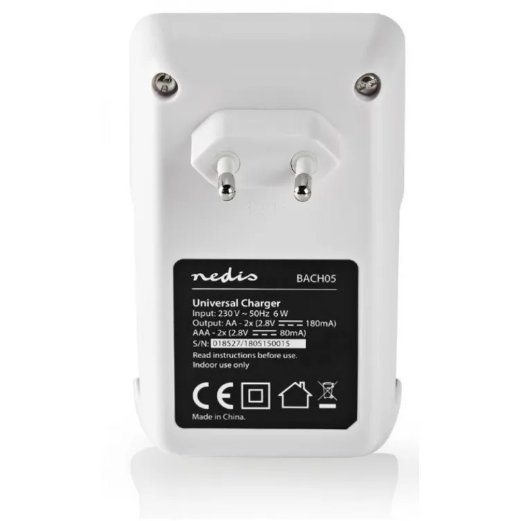 BACH05 Nedis Punjac baterija AA/AAA LED indikator