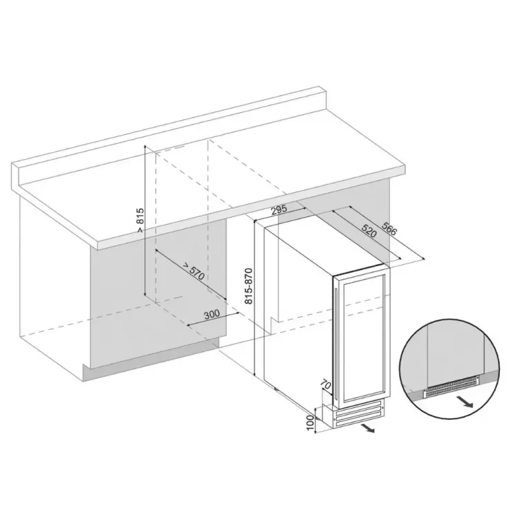 DUNAVOX DAUF-17.58DBH vinska vitrina