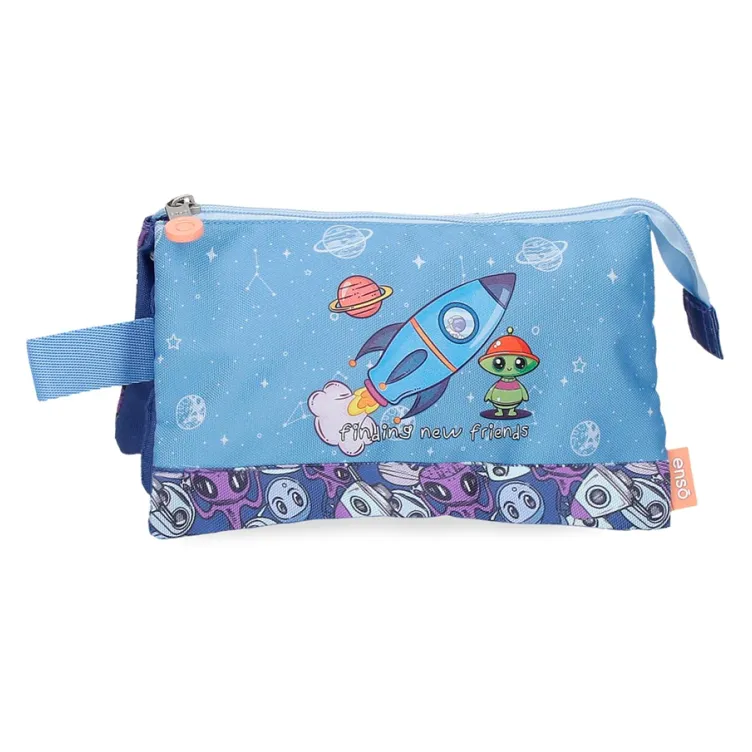 ENSO NEW FRIENDS prazna pernica sa 3 pregrade