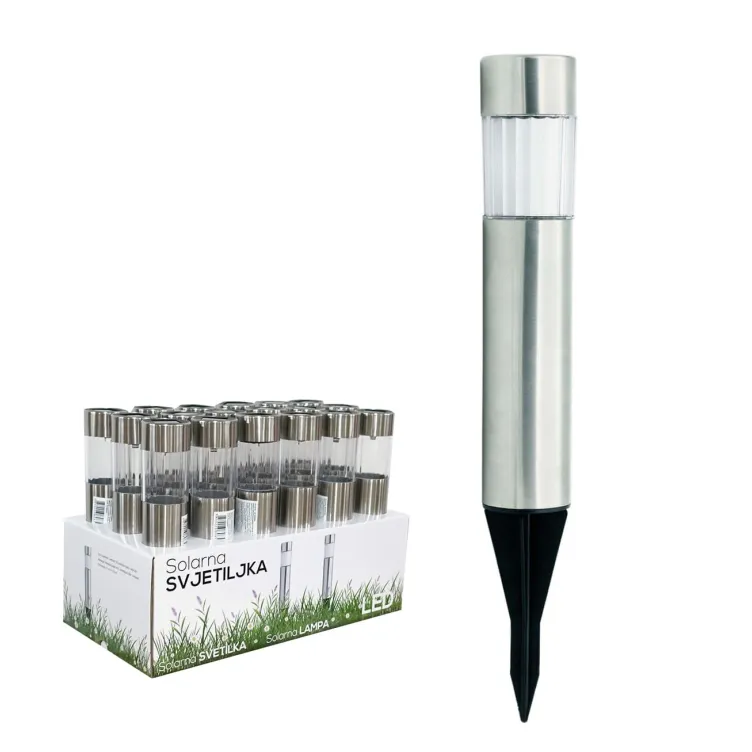 LED solarna lampa 33 cm, trakasta