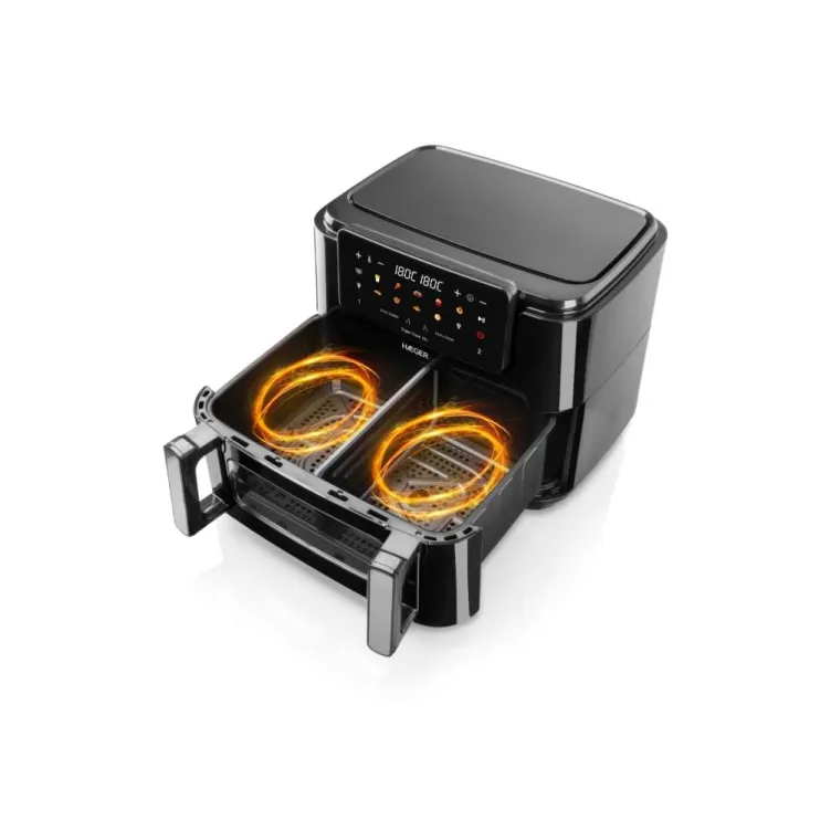 HAEGER AF-D10.010B FRITEZA NA TOPAO VAZDUH DIGITALNA 10,5L  2 POSUDE