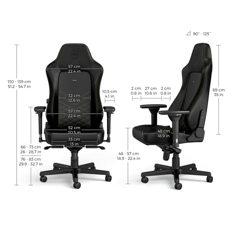 HERO Gaming stolica crno-zlatna