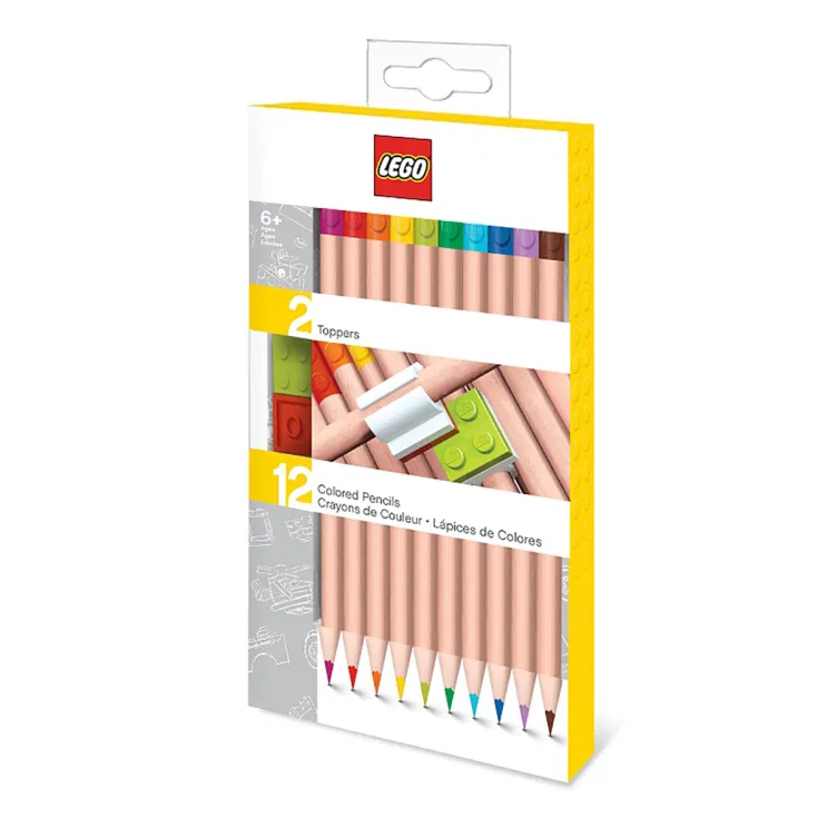 LEGO drvene bojice sa držačem za kocke (12 kom)