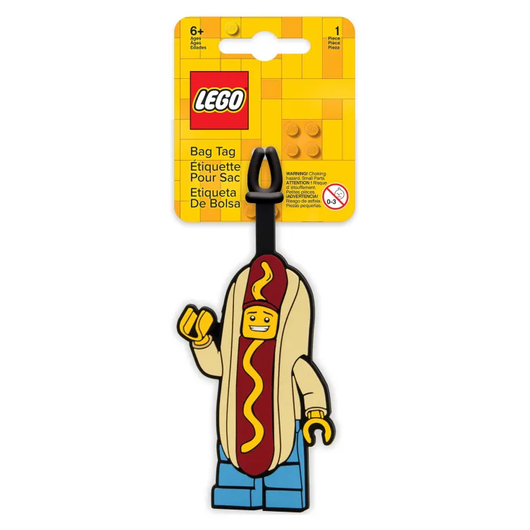 LEGO etiketa za torbu: Tip u hot dog kostimu