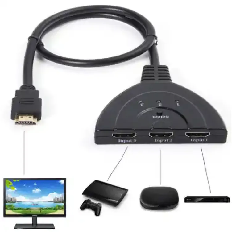 HDMI Switch 3/1 HDS-004 4K 1080p
