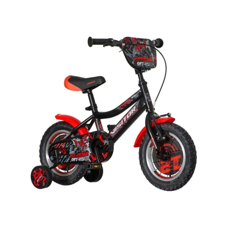 Bicikl visitor xtreme 12" crno sivi
