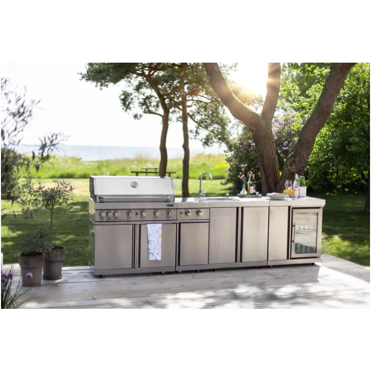 INOX plinski roštilj sa 6 gorionika 15889