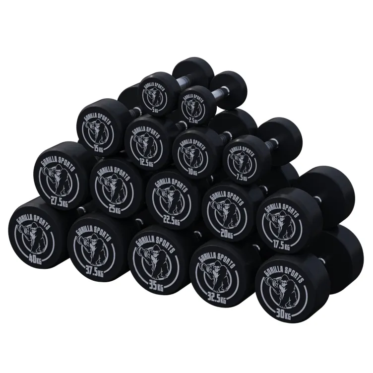 Fiksne gumirane bučice 2,5 - 30 kg