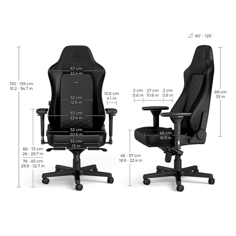 HERO Gaming stolica crna