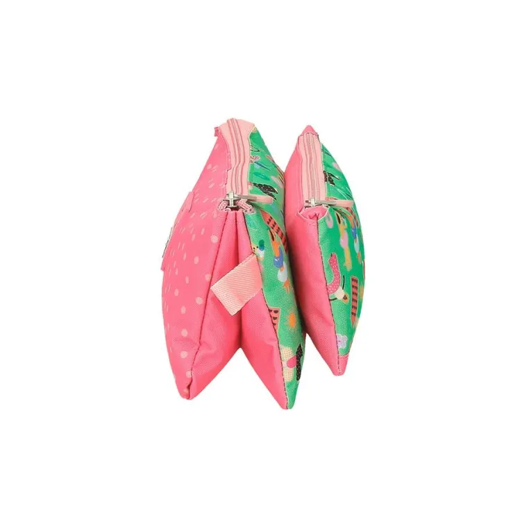 ENSO GARDEN PARTY prazna pernica sa 3 pregrade - pink