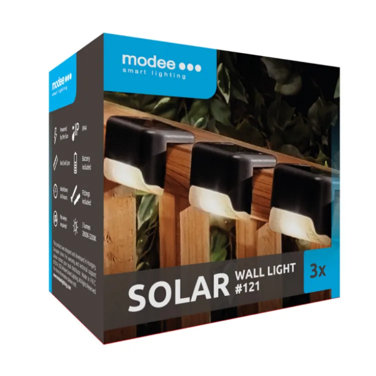 Nazidna solarna lampa - 3 kom.