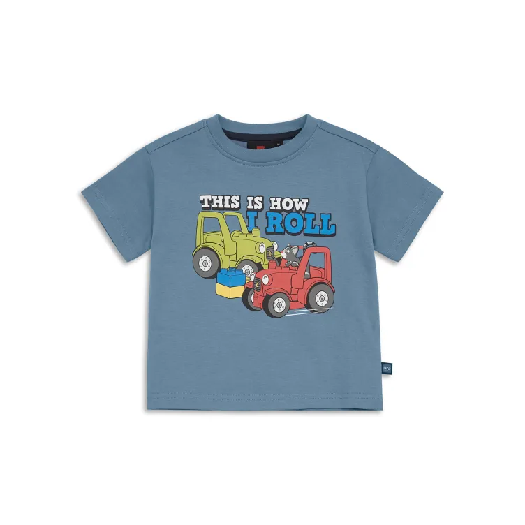 LEGO DUPLO majica kratkih rukava, prašnjavo plava - 98