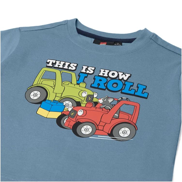 LEGO DUPLO majica kratkih rukava, prašnjavo plava - 98