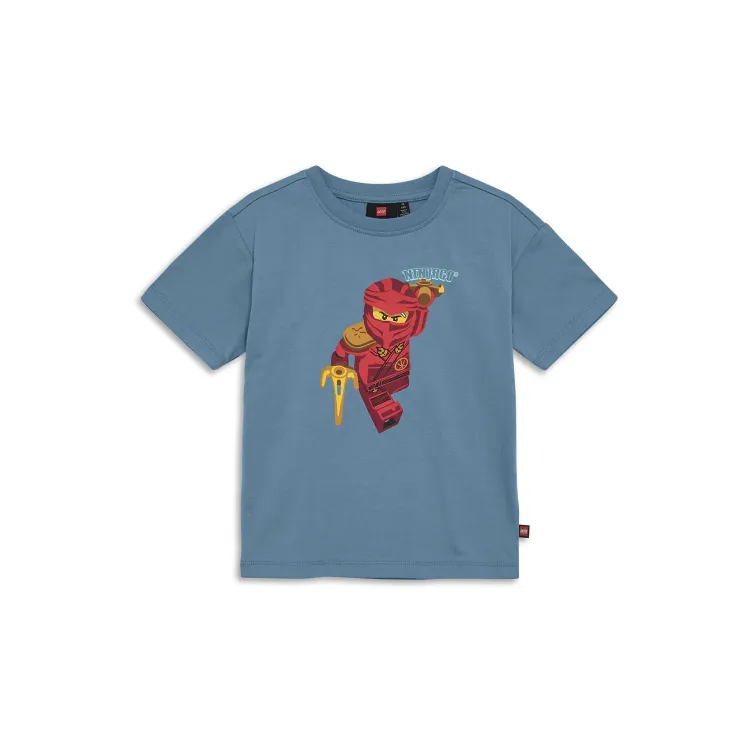LEGO NINJAGO majica kratkih rukava, prašnjavo plava - 128