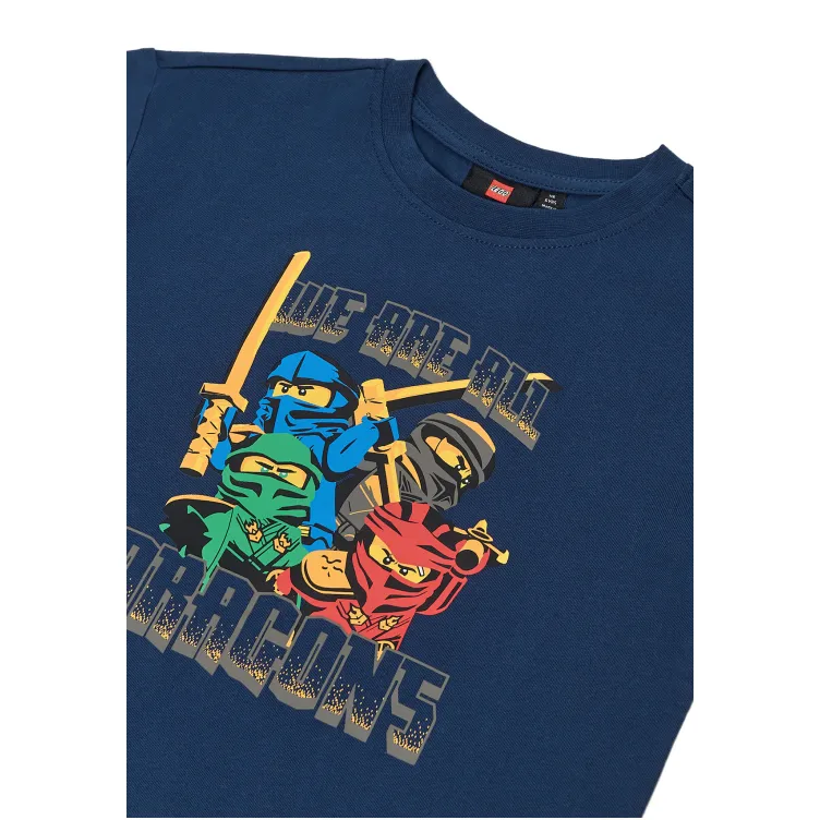 LEGO NINJAGO majica kratkih rukava, teget - 122