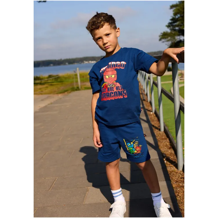 LEGO NINJAGO majica kratkih rukava, teget - 104