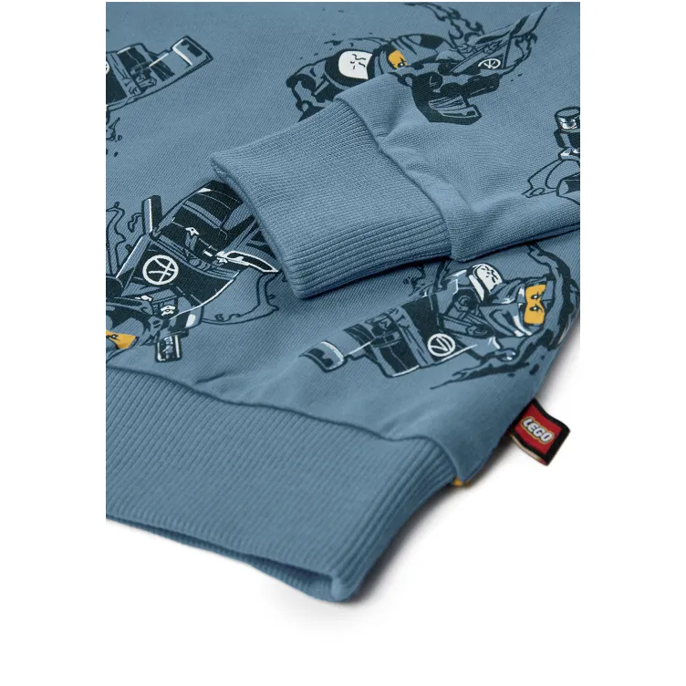 LEGO NINJAGO duks sa kapuljačom, prašnjavo plava - 104