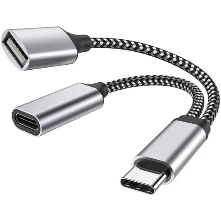 Adapter Tip C (m) na Tip C (z) + USB 3.0 (z)
