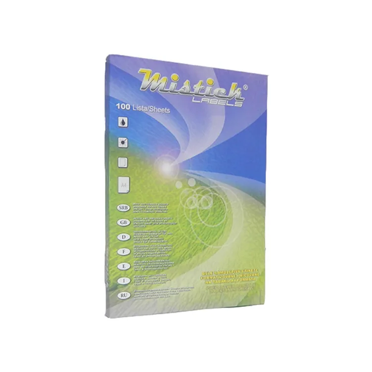 Nalepnice Mistick/White A4/40 48,5x25,4