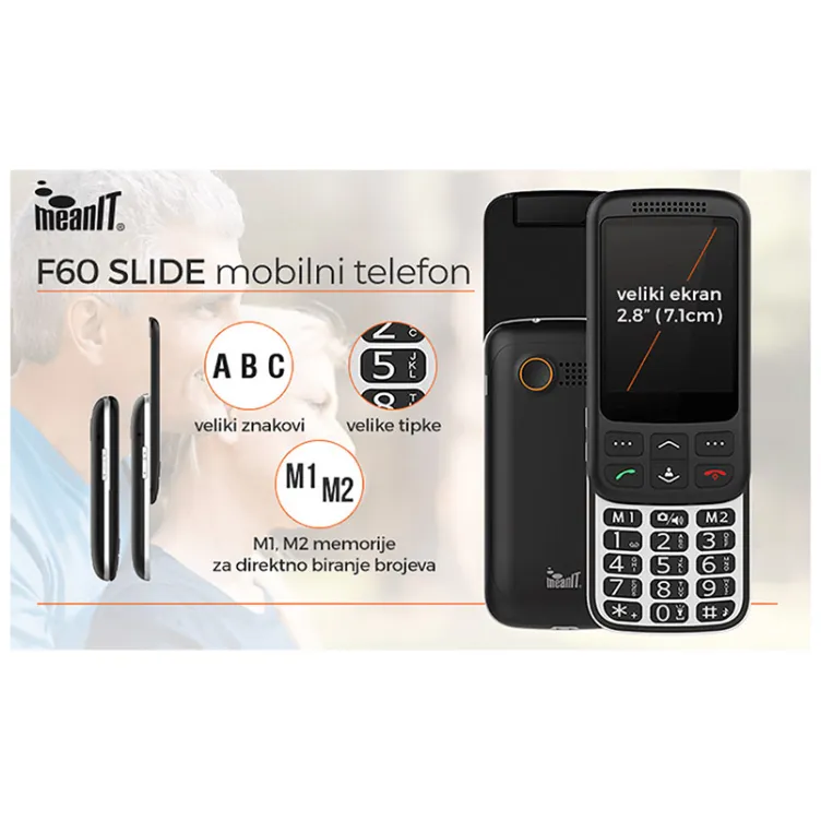 Mobilni telefon MEANIT Slide F60