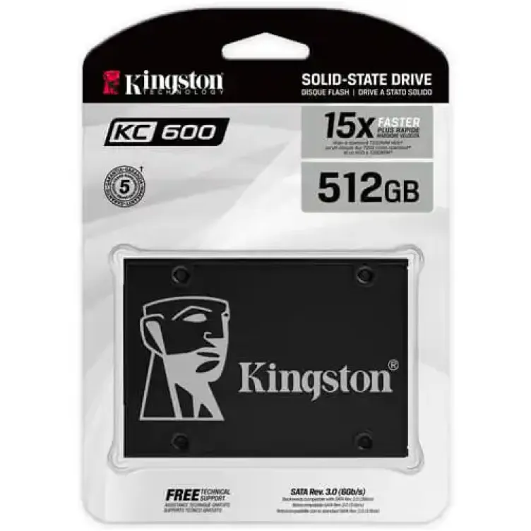 SSD 2.5 SATA3 512GB Kingston SKC600/512G