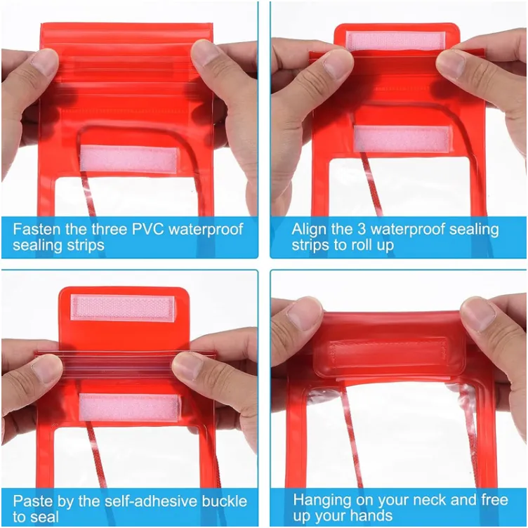 Vodootporna torbica za telefon plava