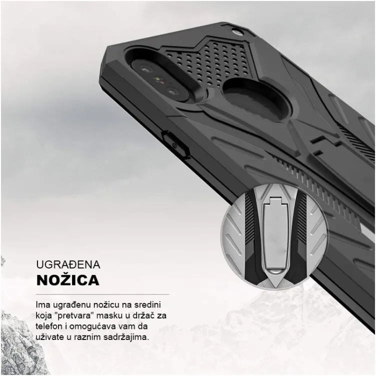 Maska Fight za iPhone 14 Plus crna.