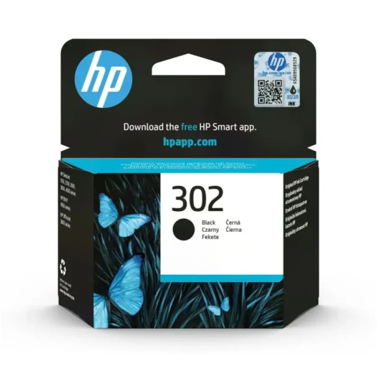 Kertridž HP 302 F6U66A Black