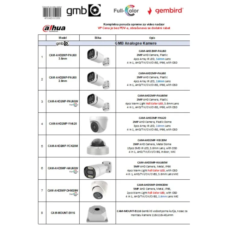 Katalog za video nadzor-exel
