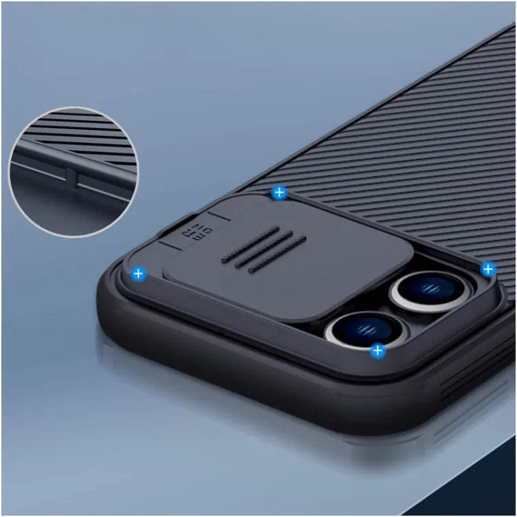 Maska Nillkin CamShield Pro Magnetic za iPhone 15 Pro plava