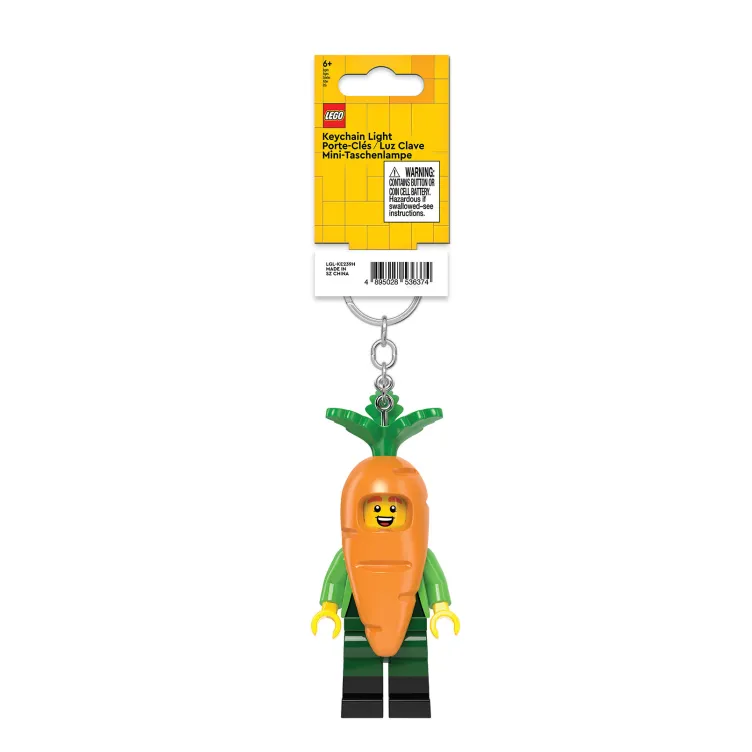 LEGO Minifigure privezak za ključeve sa svetlom: Tip u šargarepa kostimu