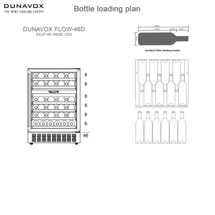DUNAVOX DAUF-46.145DB vinska vitrina