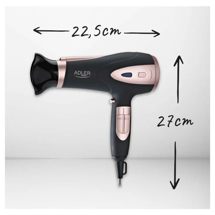 ADLER AD2248B FEN ZA KOSU 2200W CRNI