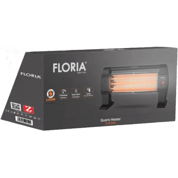 Zilan ZLN1084 BK Kvarcna grejalica sa 3 halogena grejaèa, 400W/800W/1200W