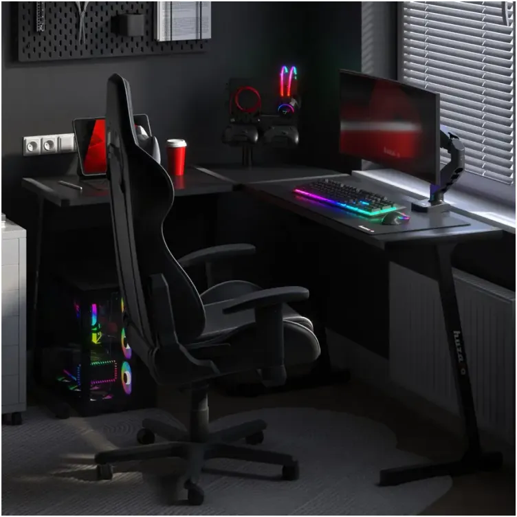 Huzaro Hero 6 Crni Ugaoni Gaming sto