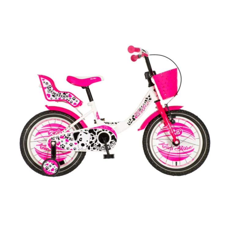 Bicikl visitor dalmatian  16" roze beli
