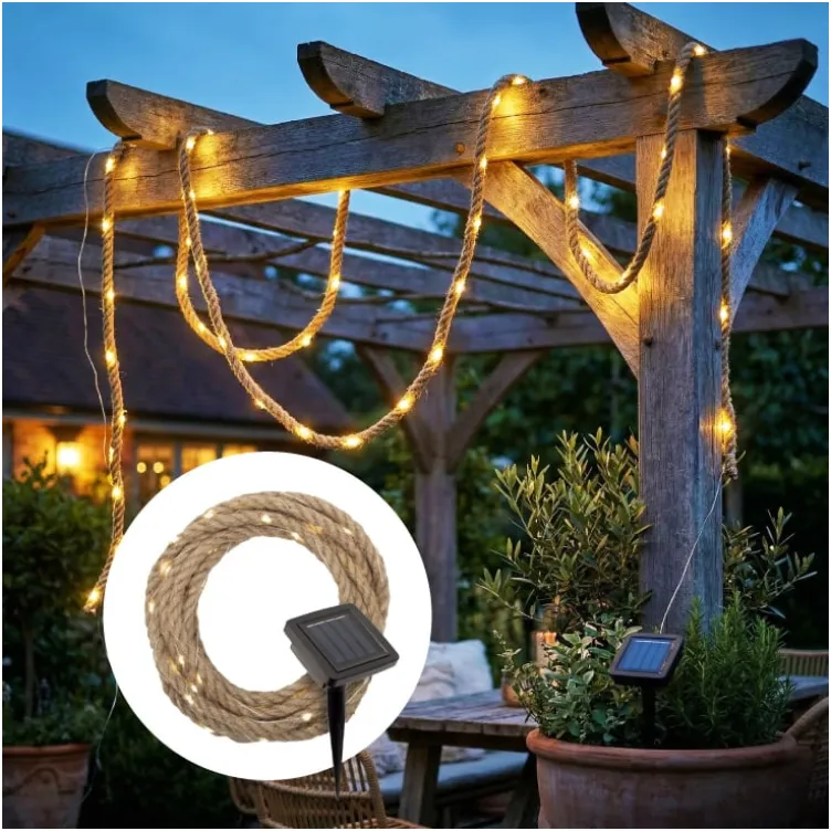 Solarni LED niz konopac 5m 52 LED