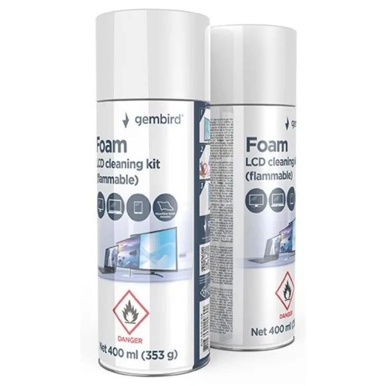 CK-LCD-08 Gembird pena za ciscenje LCD ekrana set 400ml (zapaljiva)