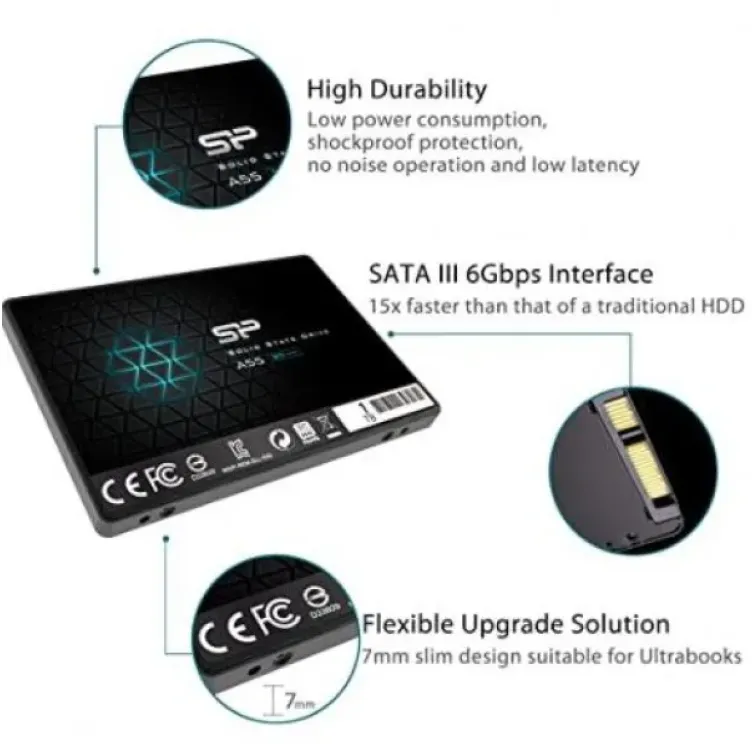 SSD Silicon Power 1TB Ace A55 2,5" SATA3 SP001TBSS3A55S25