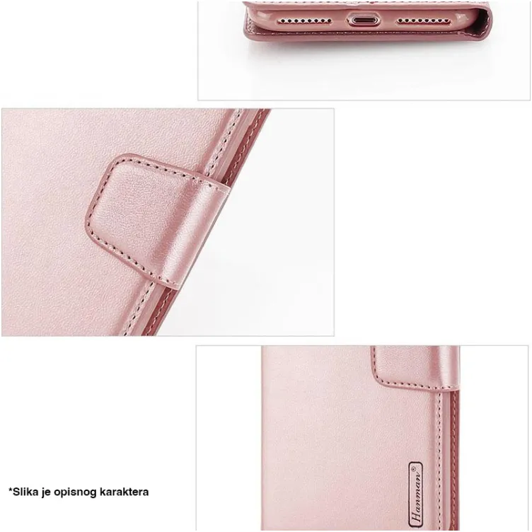 Maska na preklop Hanman Mill za iPhone 13 roze