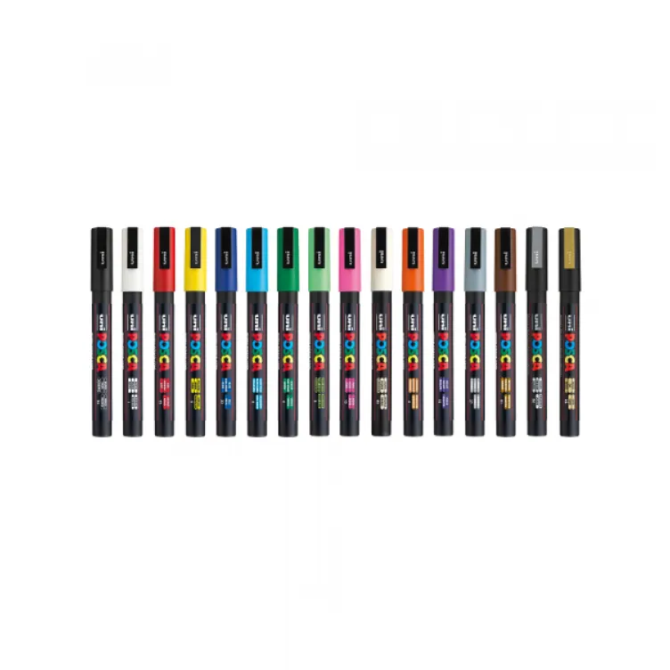 Marker Uni SET PC-3M POSCA /0.9-1,3mm 16KOM