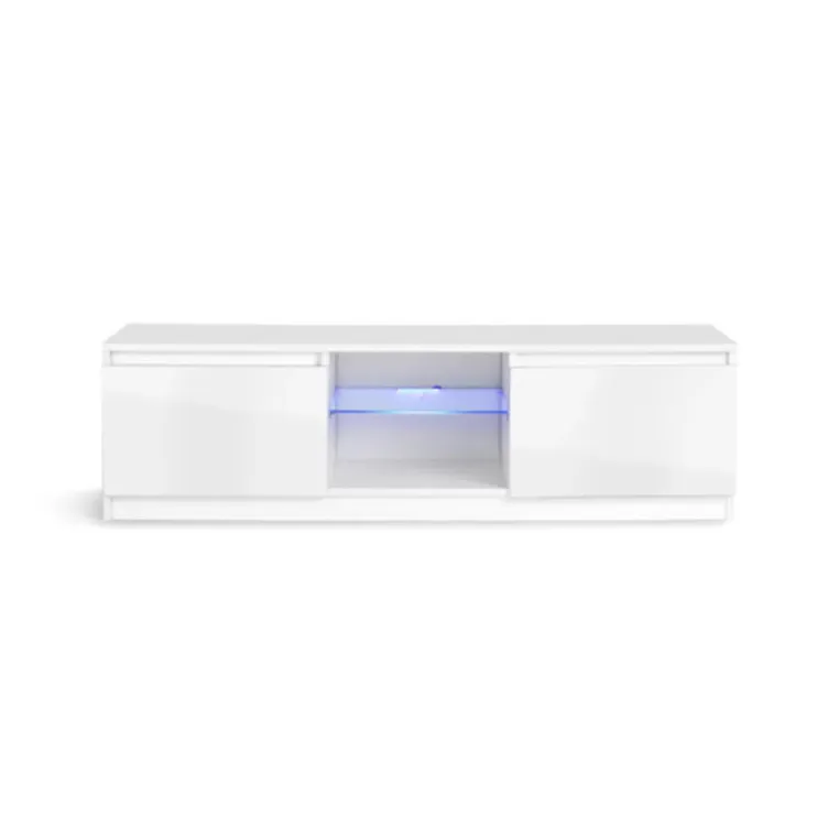 Tv komoda Luxury belo sa led rasvetom