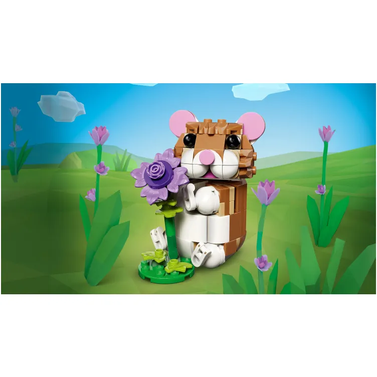 31376 Slatki hrčak sa cvetom