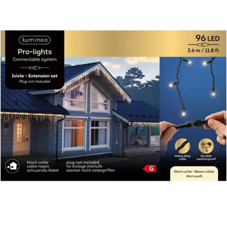 Novogodišnja led rasveta 3,6 m toplo bela 96 l Pro-lights icicle Lumineo 493713 Novogodišnja led rasveta 3,6 m toplo bela 96 l Pro-lights icicle Lumineo 493713 Novogodišnja led rasveta 3,6 m toplo bela 96 l Pro-lights icicle Lumineo 493713