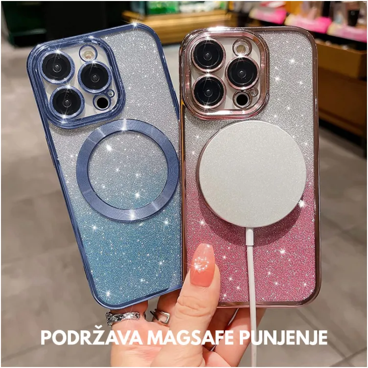 Maska Mag Case Electroplated za iPhone 14 plava