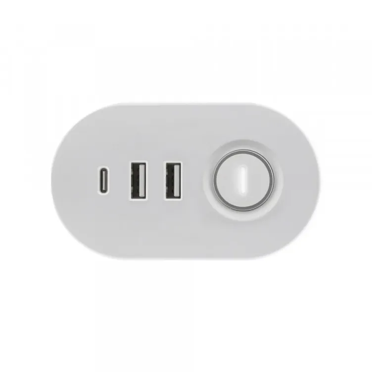 Produžni kabl SL3000 3 utičnice, 1,5m USB A/C, beli