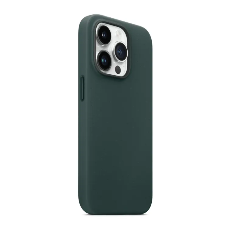 Maska Beautiful Shine Leather za iPhone 13 Pro zelena.