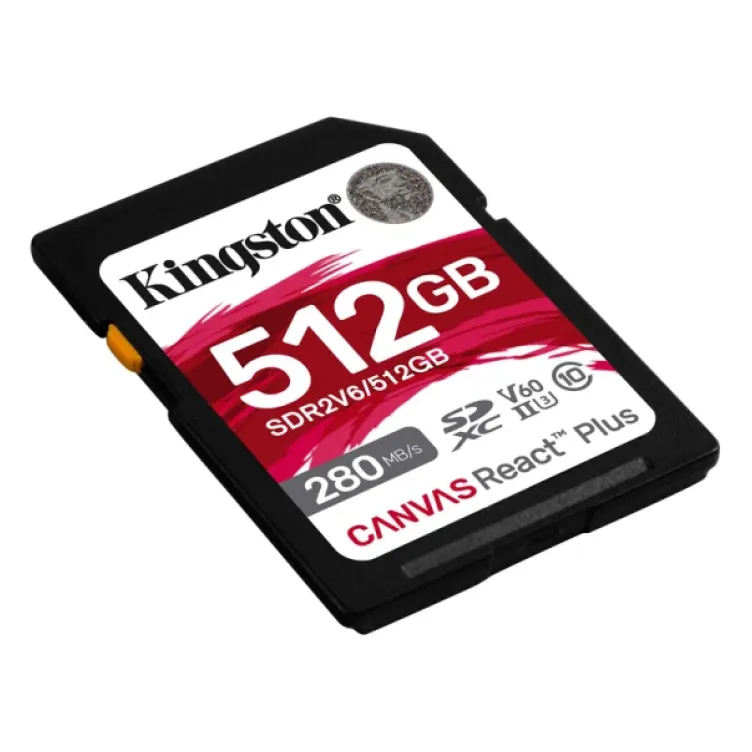 SD Card 512GB Kingston SDR2V6/512GB class 10 HD/2K/4K 280Mbs/150MBs